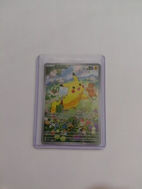 Pikachu Pokémon Trading Card - Bright Yellow Artwork Scarlett Violet Promo
